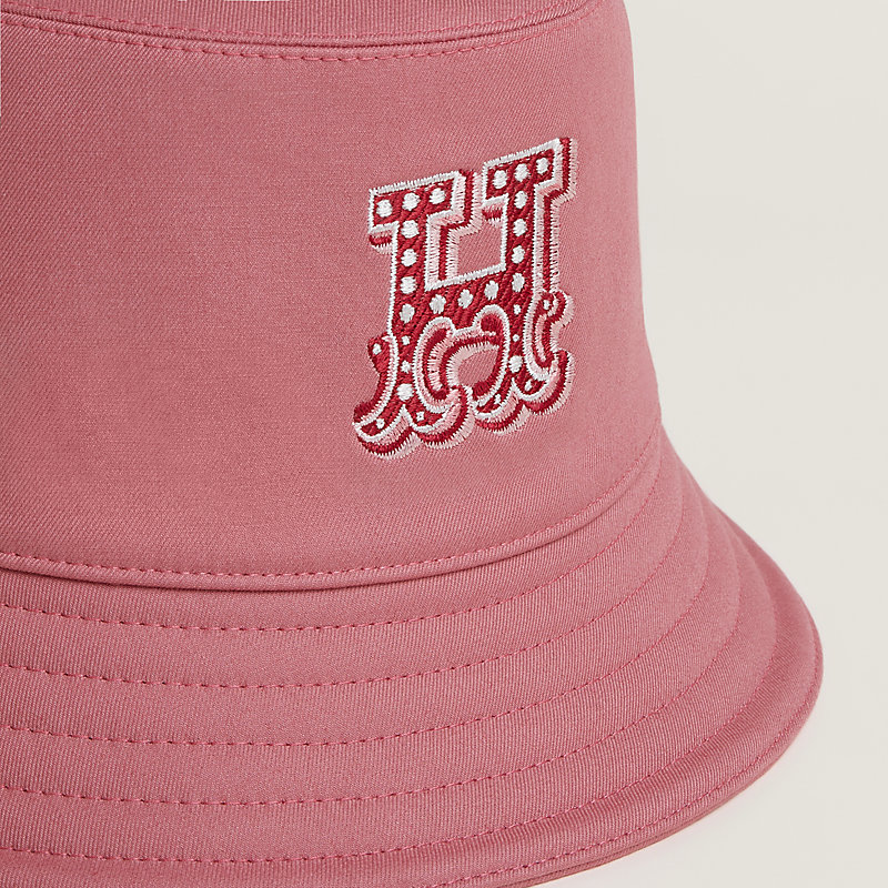 【総柄プリントが印象的】HERMES ハット ハーパー・ナウサ 総柄プリントが印象的】HERMES ハット ハーパー・ナウサ 帽子